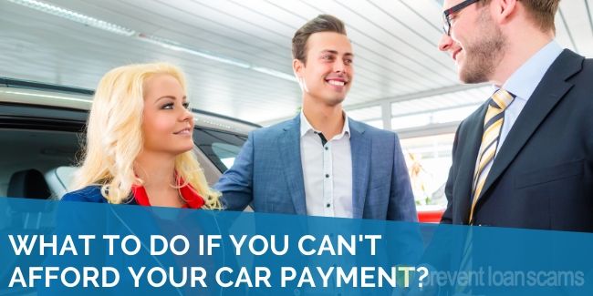 What to Do if You Can't Afford Your Car Payment